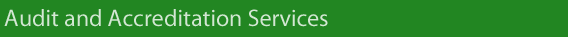 Audit and Accreditation Services